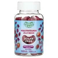 Human Beanz, Multivitamin Jelly Beans, Sugar Free, Berry Blast, 120 Jelly Beans