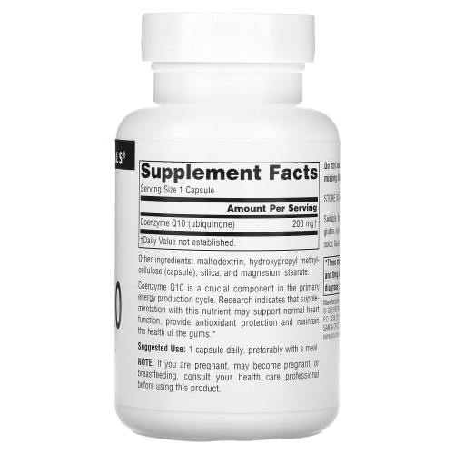 Source Naturals, коэнзим Q10, 200 мг, 60 капсул фото 2