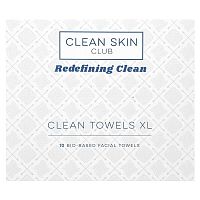 Clean Skin Club, Clean Towels XL, 10 Bio-Based Facial Towels