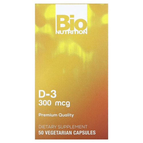 Bio Nutrition, D-3 , 300 mcg , 50 Vegetarian Capsules