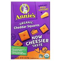 Annie's Homegrown, Органический чеддер, запеченные крекеры, 213 г (7,5 унции)