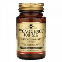 Solgar, Pycnogenol, 100 мг, 30 растительных капсул