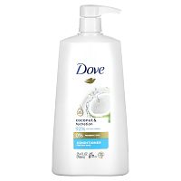 Dove, Кондиционер, для сухих волос, кокос и увлажнение, 750 мл (25,4 жидк. Унции)
