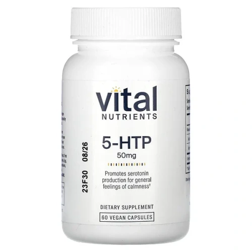Vital Nutrients, 5-HTP, 50 mg, 60 Vegan Capsules