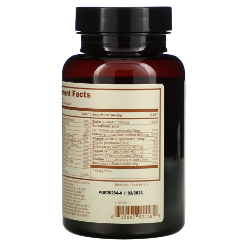 Puori, V, Multi Vitamin & Minerals, 60 Capsules фото 3