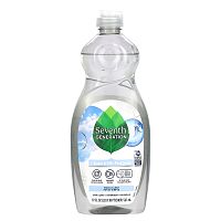 Seventh Generation, Жидкость для посуды, без добавок и прозрачность, 561 мл (19 жидк. Унций)