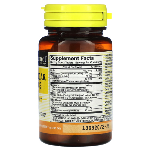 Mason Natural, Blood Sugar Balance, 30 таблеток фото 2
