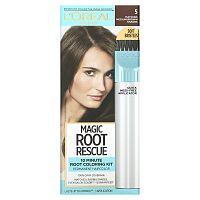 L'Oreal, Root Rescue, комплект для окрашивания корней за 10 минут, оттенок 5 каштановый, на 1 применение
