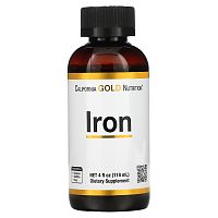 California Gold Nutrition, железо, 118 мл (4 жидк. унции)