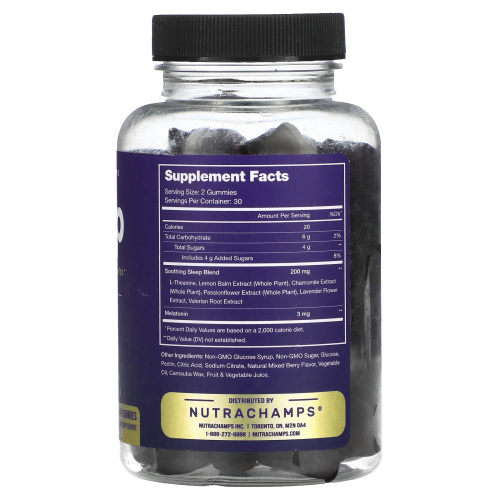 NutraChamps, Sleep, Natural Berry, 60 Vegan Gummies фото 2