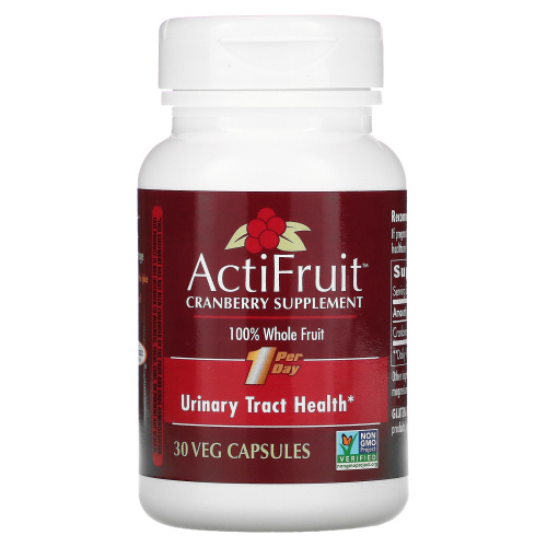 Enzymatic Therapy, ActiFruit Cranberry Supplement, 30 Veg Capsule фото 3