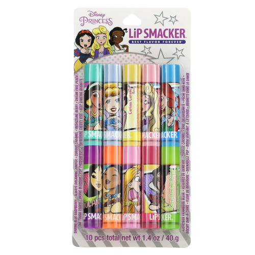 Lip Smacker, Disney Princess, бальзам для губ, ассорти, 10 упаковок, 4 г (0,14 унции) фото 2