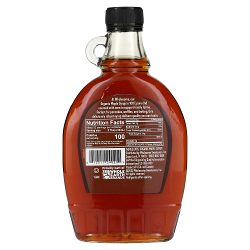 Wholesome Sweeteners, Organic Maple Syrup, Dark, 12 fl oz (355 ml) фото 2
