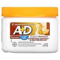 A+D, Original Ointment, мазь от пеленочной сыпи и средство для защиты кожи, 454 г (1 фунт)