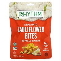 Rhythm Superfoods, Органическая цветная капуста, Buffalo Ranch, 40 г (1,4 унции)
