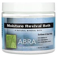 Abra Therapeutics, Moisture Revival Bath, подсолнух и лепестки роз, 482 г (17 унций)