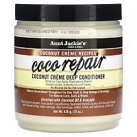 Aunt Jackie's Curls & Coils, Coco Repair, кондиционер для глубокого нанесения с кокосом, 426 г (15 унций)