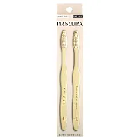Plus Ultra, Bamboo Toothbrush, Adult, Soft, 2 Pack