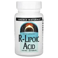 Source Naturals, R-Lipoic Acid, 100 mg, 60 Tablets