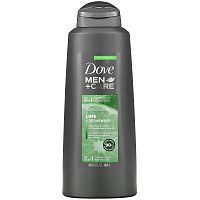 Dove, Men+Care, шампунь и кондиционер, средство для мужчин 2 в 1, восстановление и укрепление, лайм и кедр, 603 мл (20,4 жидк. унций)