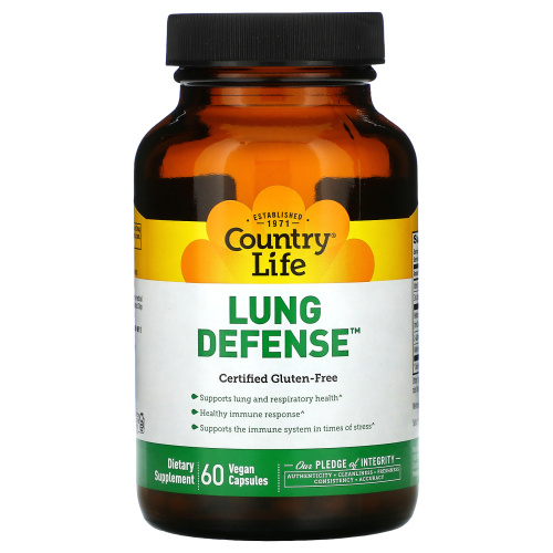 Country Life, Lung Defense, 60 Vegan Capsules фото 3