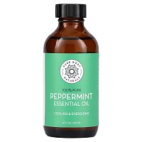 Pure Body Naturals, Эфирное масло, перечная мята, 120 мл (4 жидк. Унции)