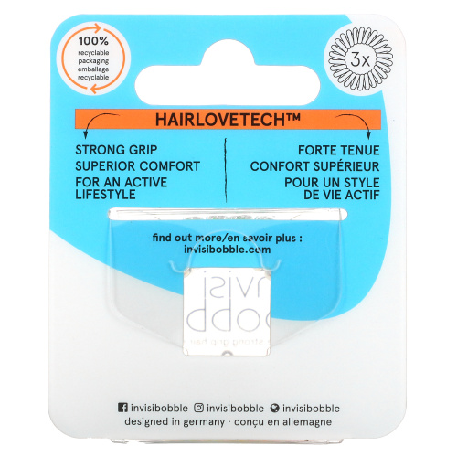 Invisibobble, Power, Strong Grip Hair Ring, Magic Rainbow, 3 Pack фото 2