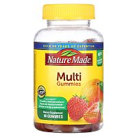 Nature Made, Мультивитамины с апельсином и клубникой, 90 жевательных таблеток