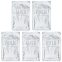 Lapcos, Milk Sheet Beauty Mask Set, Moisturizing , 5 Sheet Masks, 1.01 fl oz (30 ml) Each