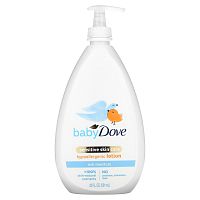 Dove, Для детей, для чувствительной кожи, гипоаллергенный лосьон, насыщенное увлажнение, 591 мл (20 жидк. Унций)