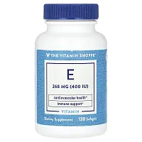 The Vitamin Shoppe, Vitamin E, 268 mg (400 IU), 120 Softgels