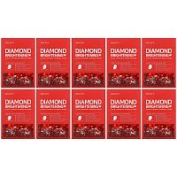 SOME BY MI, Glow Luminous Ampoule Beauty Mask, Diamond Brightening, 10 Sheets, 25 g Each