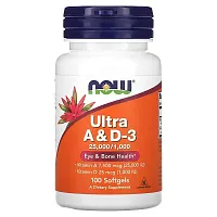 NOW Foods, Ultra A &amp; D3, 100 Softgels
