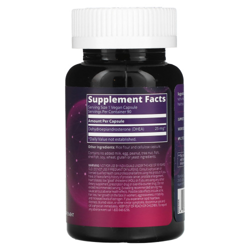 MRM Nutrition, Nutrition, ДГЭА, 25 мг, 90 вегетарианских капсул фото 2
