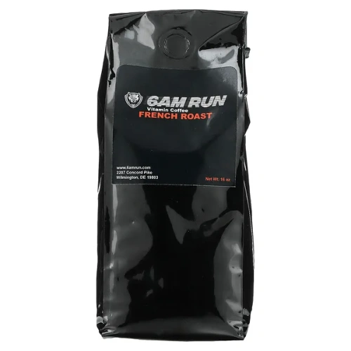 6AM Run, Vitamin Coffee, French Roast, 16 oz