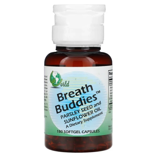 World Organic, Breath Buddies, 180 Softgel Capsules