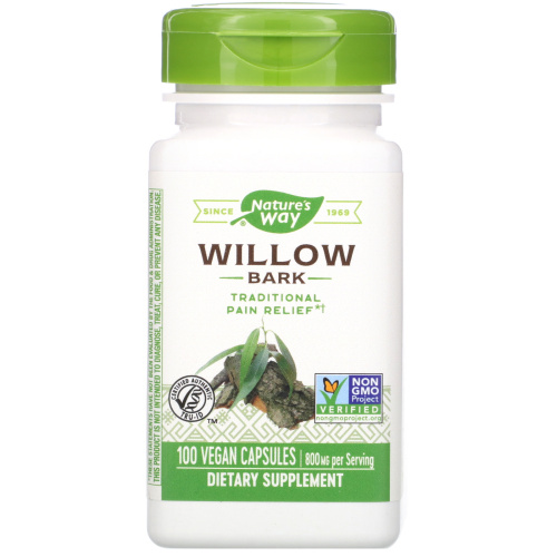 Nature's Way, Willow Bark, 400 mg, 100 Vegan Capsules