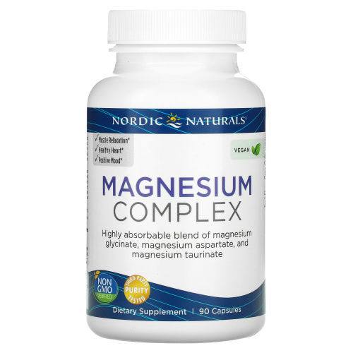 Nordic Naturals, комплекс магния, 90 капсул фото 3