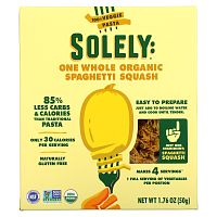 Solely, Цельные органические спагетти, 50 г (1,76 унции)