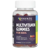 Havasu Nutrition, Multivitamin Gummies For Kids, Orange, Strawberry &amp; Cherry, 60 Gummies