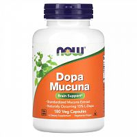 Now Foods, Dopa Mucuna, 180 растительных капсул