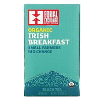 Equal Exchange, Organic Irish Breakfast, черный чай, 20 чайных пакетиков, 40 г (1,41 унции)