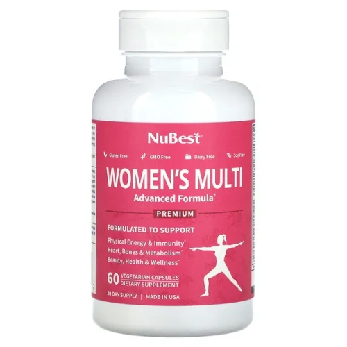 NuBest, Premium Women&#x27;s Multi, 60 Vegetarian Capsules