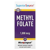 Superior Source, метилфолат, 1000 мкг, 60 таблеток