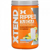 Xtend, Ripped, 7 г аминокислот с разветвленными цепями, со вкусом черничного лимонада, 495 г (1,09 фунта)