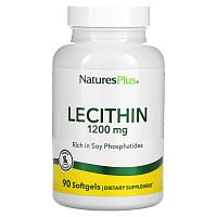 Nature's Plus, Лецитин, 1200 мг, 90 мягких таблеток