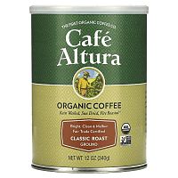 Cafe Altura, Organic Coffee, Ground, Classic Roast, 12 oz (340 g)