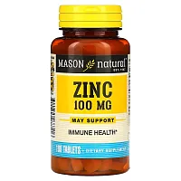 Mason Natural, Zinc, 100 mg, 100 Tablets
