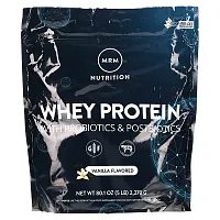 MRM Nutrition, Whey Protein with Probiotics &amp; Postbiotics, Vanilla, 80.1 oz (2,270 g)